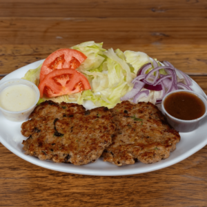 Chapali Kabobs w/Naan (2 pcs)