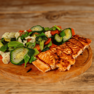 Grilled Salmon with Vegetables